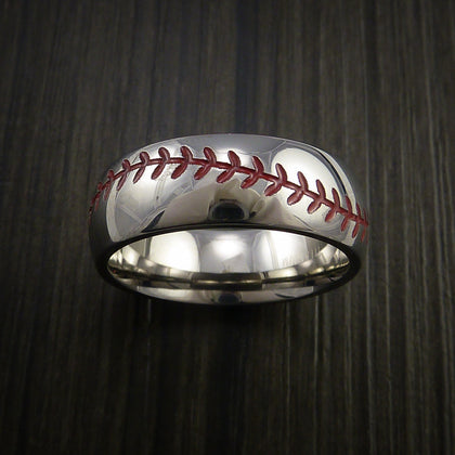 Cobalt Chrome Baseball Rings