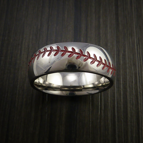 Cobalt Chrome Baseball Rings