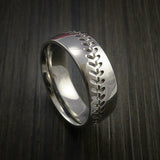 Cobalt Chrome Baseball Ring with Polish Finish - Baseball Rings
 - 13